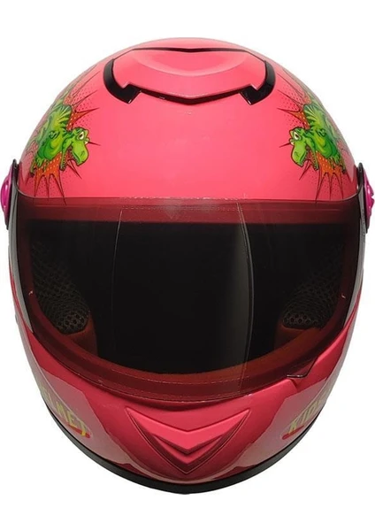 FREE-M SY118 PEMBE FULL FACE ÇOCUK KASKI 